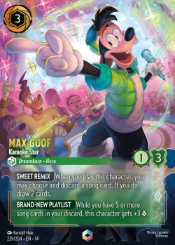 Max Goof - Karaoke Star #229 · Disney Lorcana