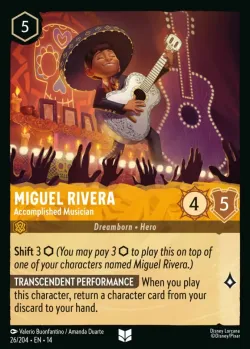 Miguel Rivera - Accomplished Musician #26 · Disney Lorcana