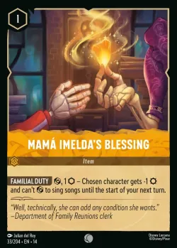Mamá Imelda's Blessing #33 · Disney Lorcana