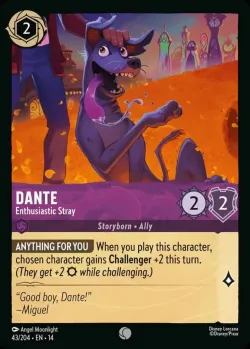 Dante - Enthusiastic Stray #43 · Disney Lorcana