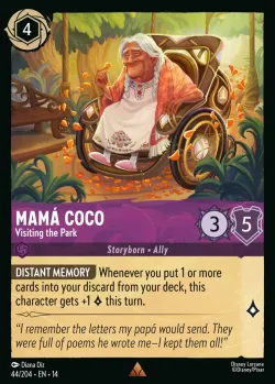 Mamá Coco - Visiting the Park #44 · Disney Lorcana