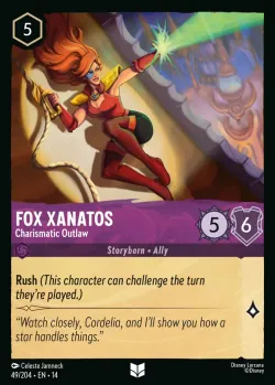 Fox Xanatos - Charismatic Outlaw #49 · Disney Lorcana