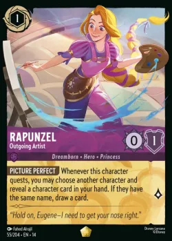 Rapunzel - Outgoing Artist #55 · Disney Lorcana