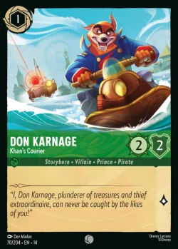 Don Karnage - Khan's Courier #70 · Disney Lorcana