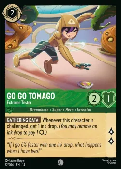 Go Go Tomago - Extreme Tester #72 · Disney Lorcana