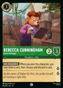 Rebecca Cunningham - Savvy Manager #80 · Disney Lorcana