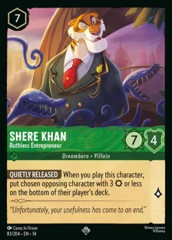 Shere Khan - Ruthless Entrepreneur #83 · Disney Lorcana