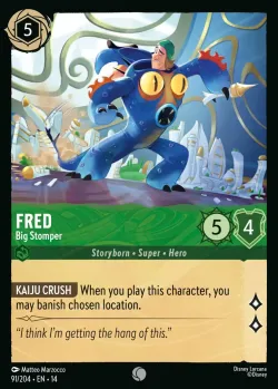 Fred - Big Stomper #91 · Disney Lorcana
