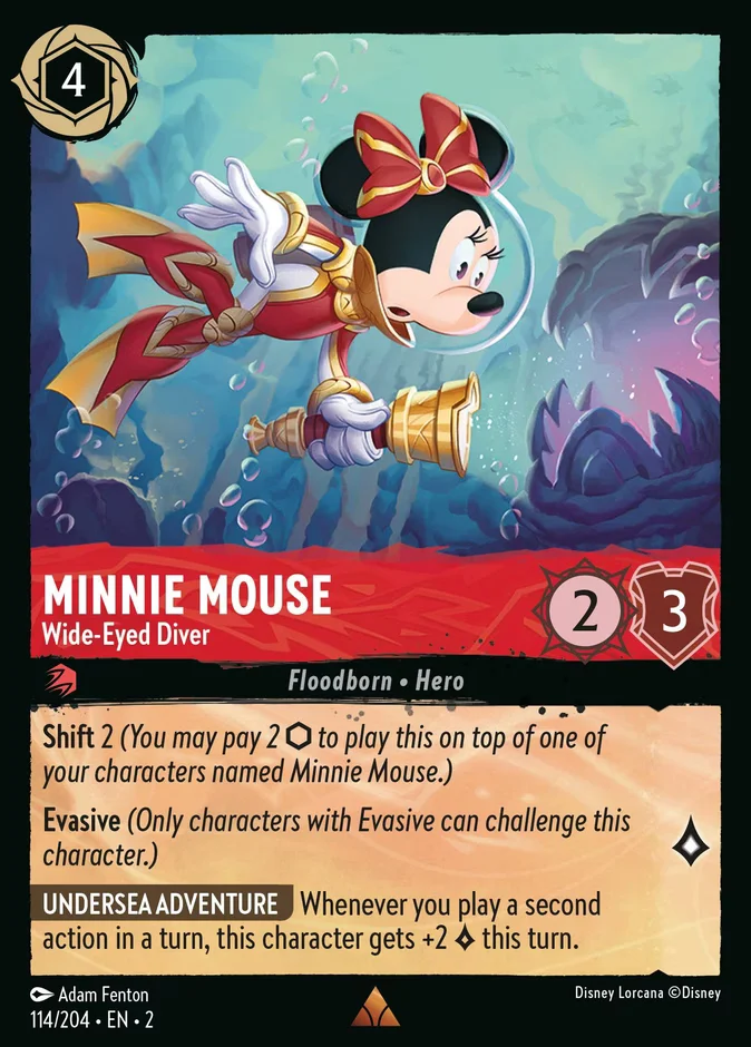 Minnie Mouse - Wide-Eyed Diver 「2-114」「EN」