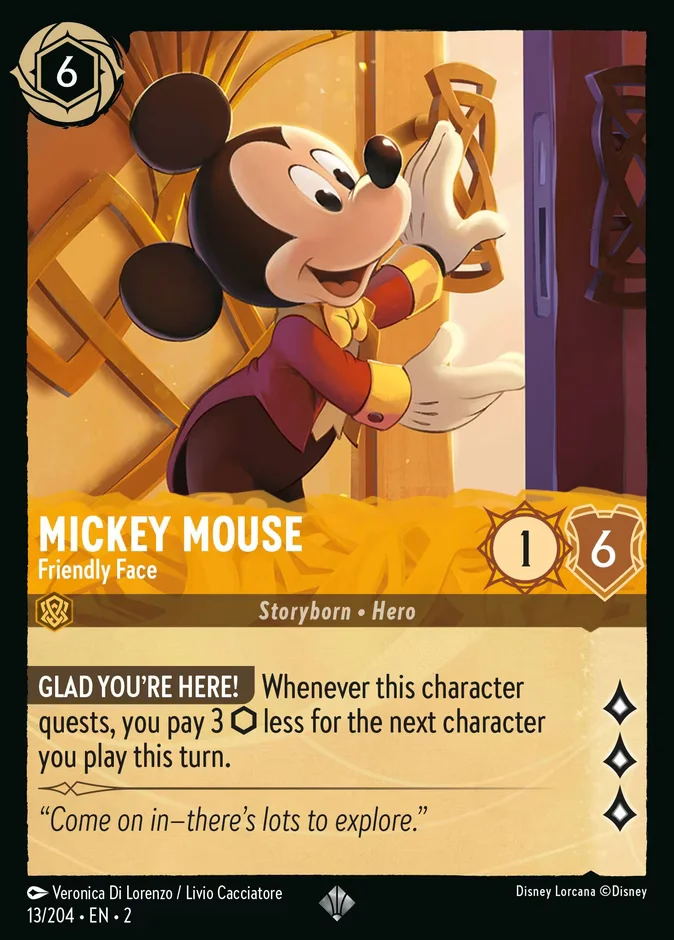 Mickey Mouse - Friendly Face 「2-13」「EN」