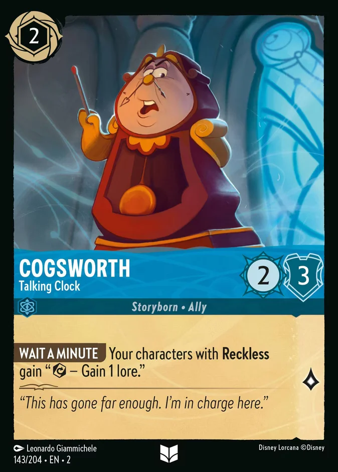 Cogsworth - Talking Clock 「2-143」「EN」