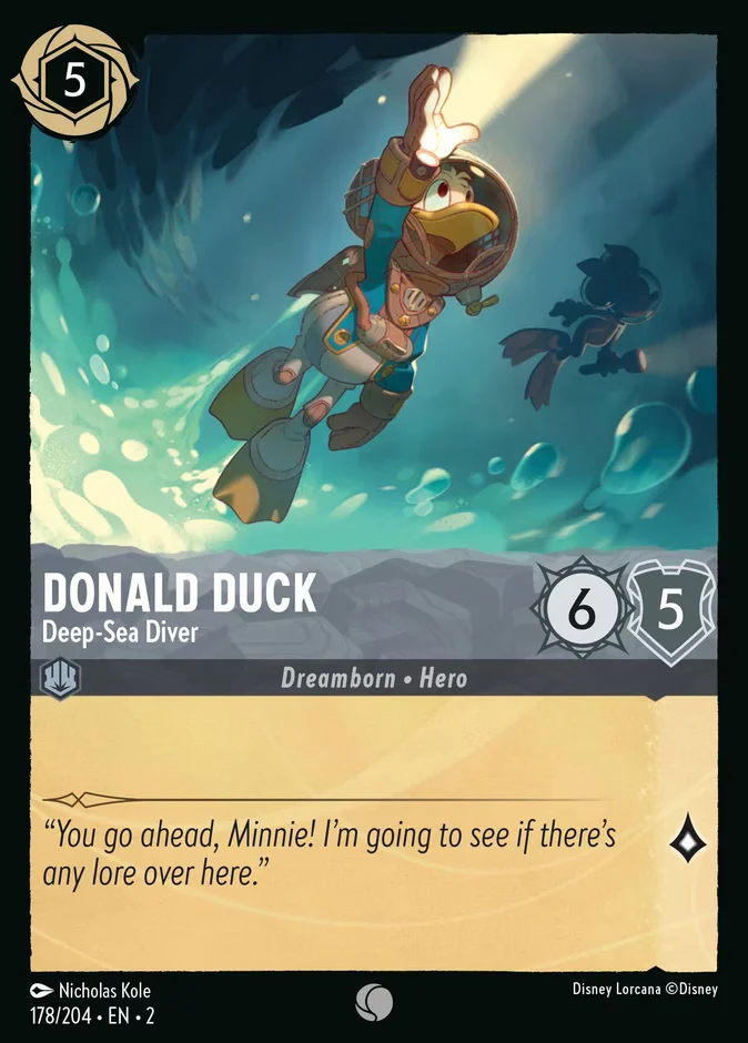 Donald Duck - Deep-Sea Diver 「2-178」「EN」