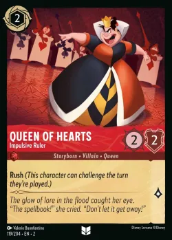 Queen of Hearts - Impulsive Ruler #119 · Disney Lorcana