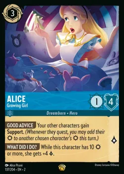 Alice - Growing Girl #137 · Disney Lorcana