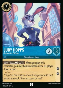 Judy Hopps - Optimistic Officer #152 · Disney Lorcana