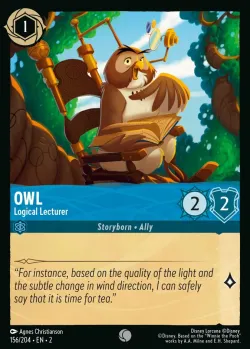 Owl - Logical Lecturer #156 · Disney Lorcana