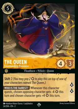The Queen - Commanding Presence #26 · Disney Lorcana