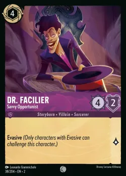 Dr. Facilier - Savvy Opportunist #38 · Disney Lorcana