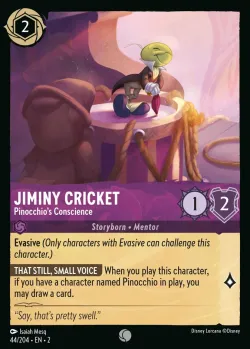 Jiminy Cricket - Pinocchio's Conscience #44 · Disney Lorcana