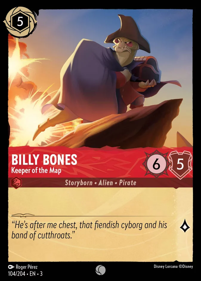 Billy Bones - Keeper of the Map 「3-104」「EN」