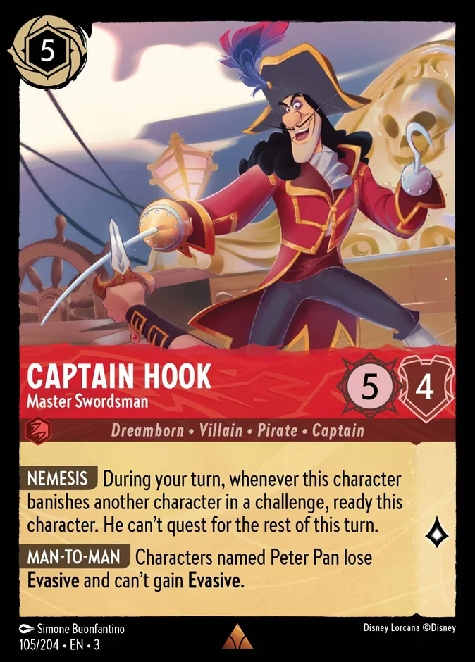 Captain Hook - Master Swordsman 「3-105」「EN」