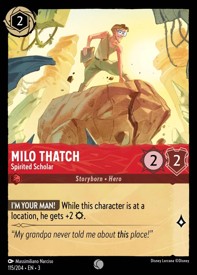 Milo Thatch - Spirited Scholar 「3-115」「EN」