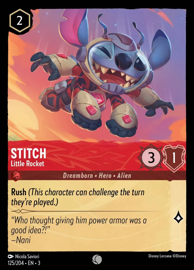 Stitch - Little Rocket 「3-125」「EN」