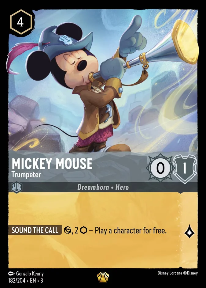 Mickey Mouse - Trumpeter 「3-182」「EN」