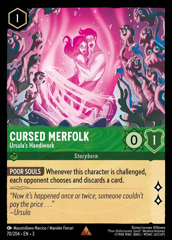 Cursed Merfolk - Ursula's Handiwork 「3-70」「EN」