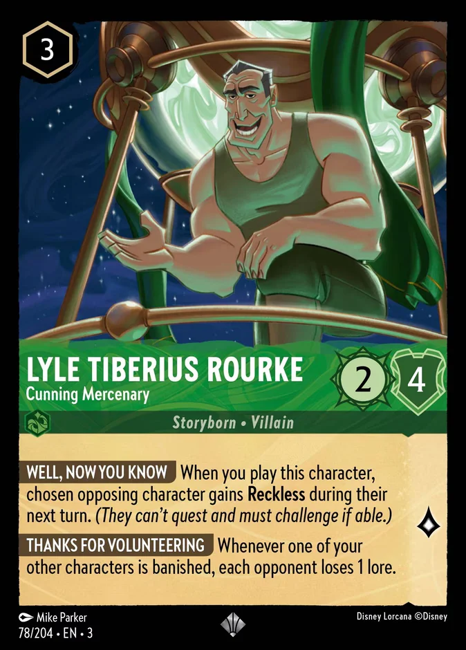 Lyle Tiberius Rourke - Cunning Mercenary 「3-78」「EN」