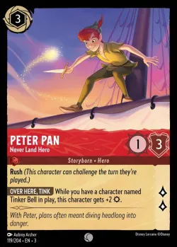 Peter Pan - Never Land Hero #119 · Disney Lorcana