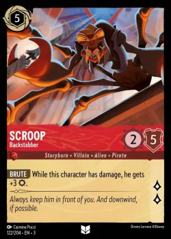 Scroop - Backstabber #122 · Disney Lorcana