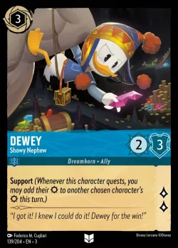 Dewey - Showy Nephew #139 · Disney Lorcana