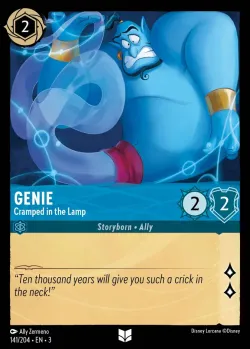 Genie - Cramped in the Lamp #141 · Disney Lorcana