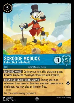 Scrooge McDuck - Richest Duck in the World #154 · Disney Lorcana