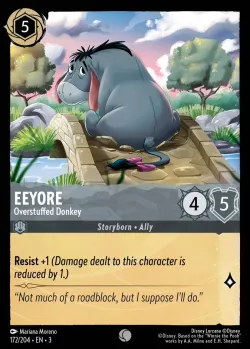 Eeyore - Overstuffed Donkey #172 · Disney Lorcana