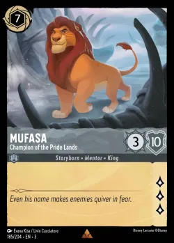 Mufasa - Champion of the Pride Lands 「3-185」「EN」