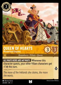 Queen of Hearts - Wonderland Empress #20 · Disney Lorcana