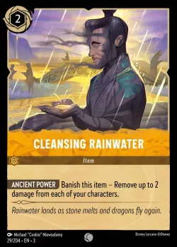 Cleansing Rainwater #29 · Disney Lorcana
