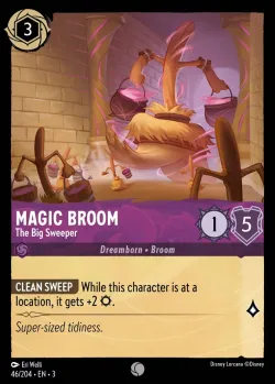 Magic Broom - The Big Sweeper #46 · Disney Lorcana