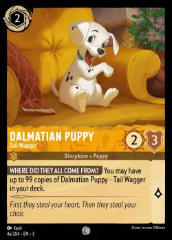 Dalmatian Puppy - Tail Wagger #4a · Disney Lorcana