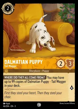 Dalmatian Puppy - Tail Wagger #4b · Disney Lorcana