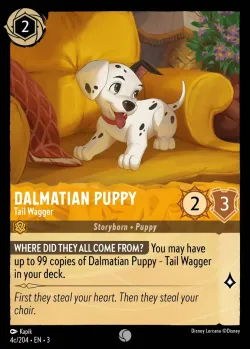 Dalmatian Puppy - Tail Wagger #4c · Disney Lorcana