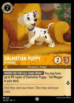 Dalmatian Puppy - Tail Wagger #4d · Disney Lorcana