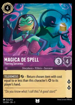 Magica De Spell - Thieving Sorceress #50 · Disney Lorcana