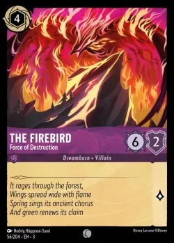The Firebird - Force of Destruction #56 · Disney Lorcana