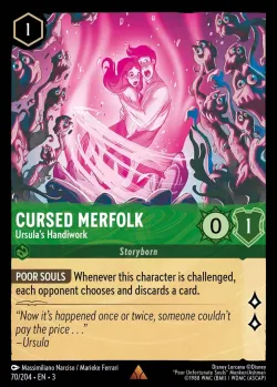 Cursed Merfolk - Ursula's Handiwork #70 · Disney Lorcana