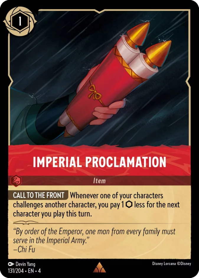 Imperial Proclamation 「4-131」「EN」