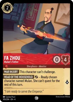 Fa Zhou - Mulan's Father #105 · Disney Lorcana