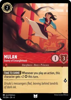 Mulan - Enemy of Entanglement #115 · Disney Lorcana